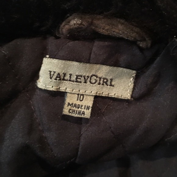 *Valley Girl* Vintage faux fur trim corduroy coat - Picture 9 of 11